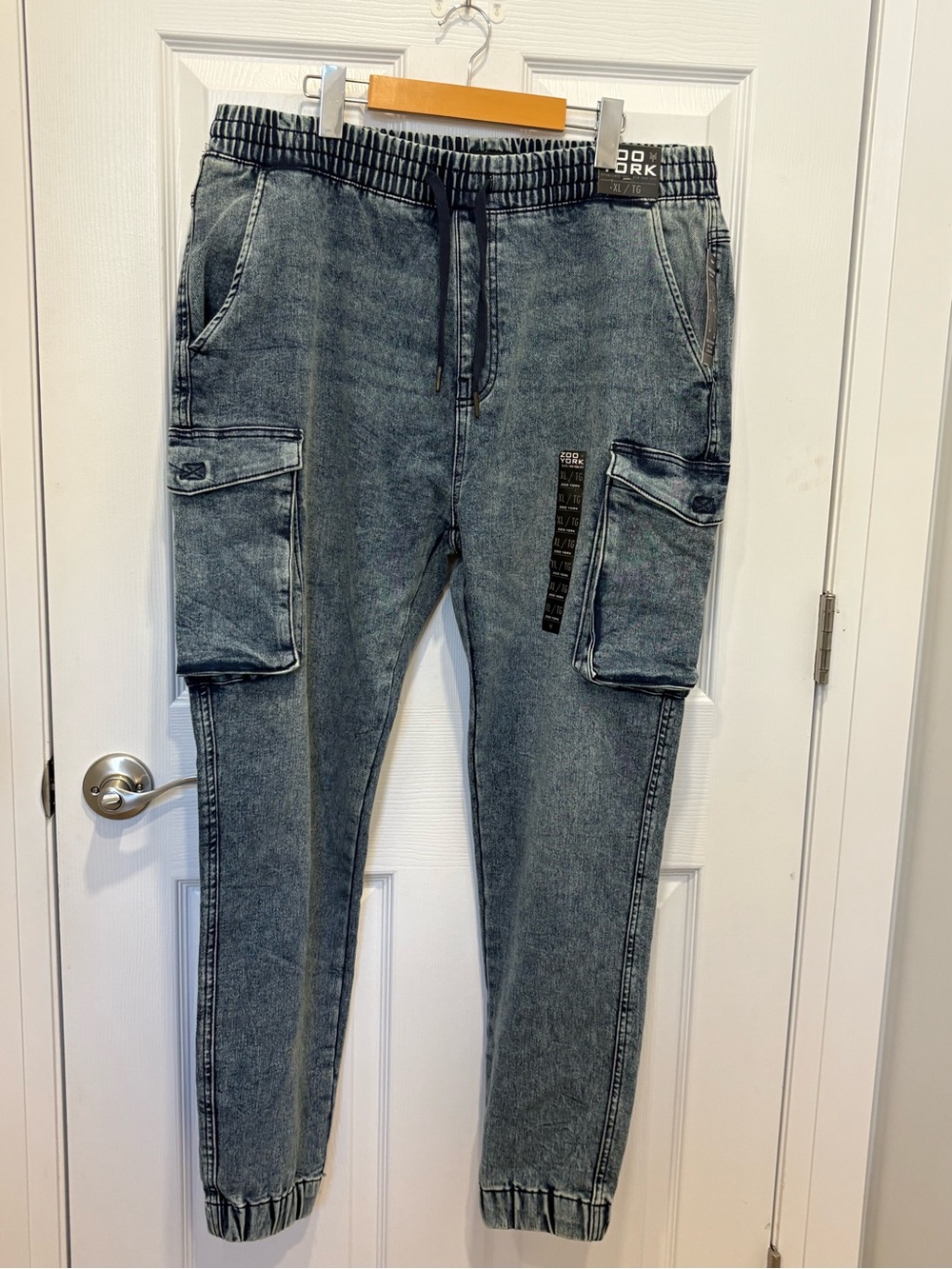 Zoo York NWT Men's Cargo Jogger Pants - Washed Gray #1139